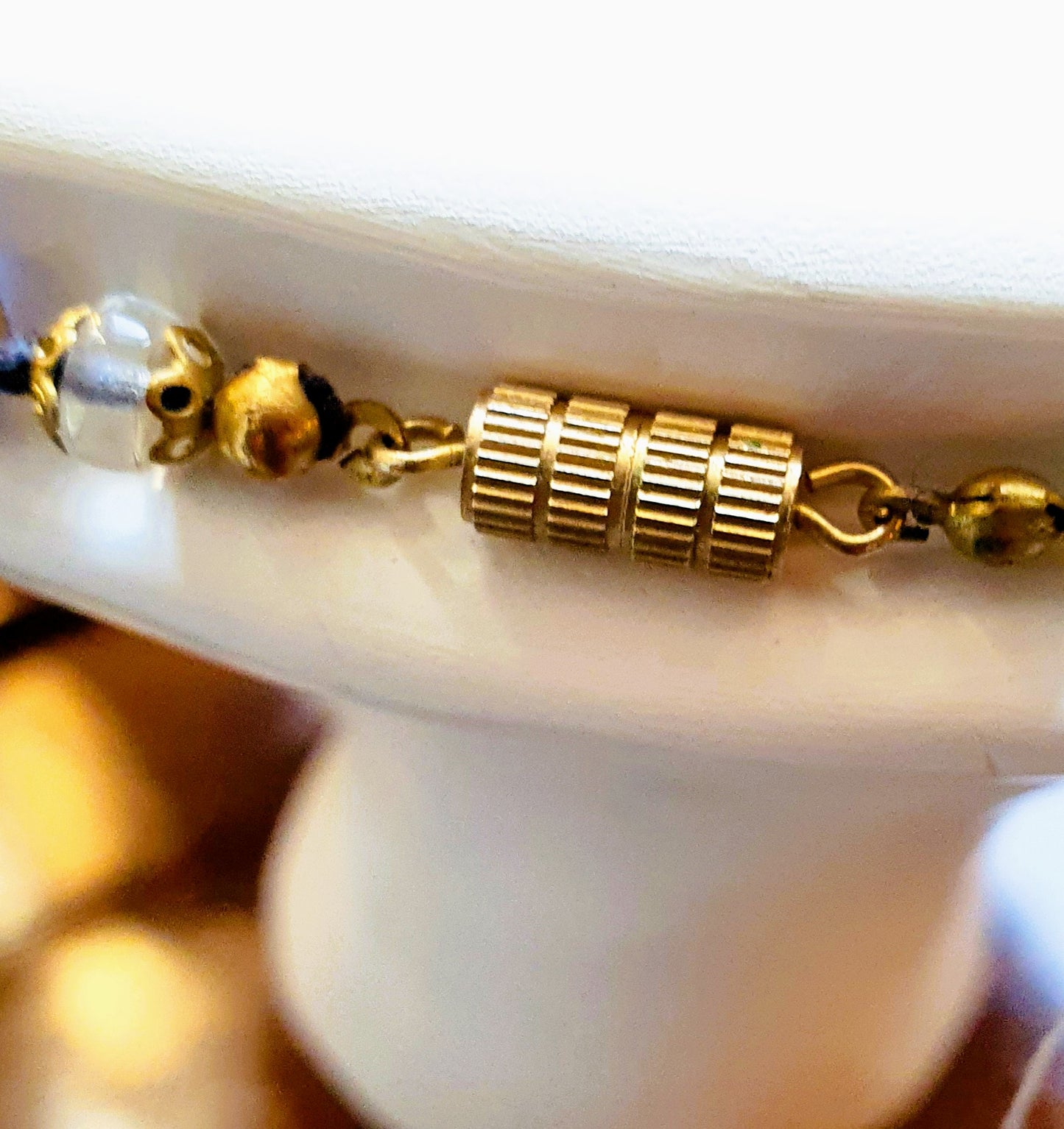 COLLANA VINTAGE IN PERLE DI VETRO ARTISTICO DI MURANO