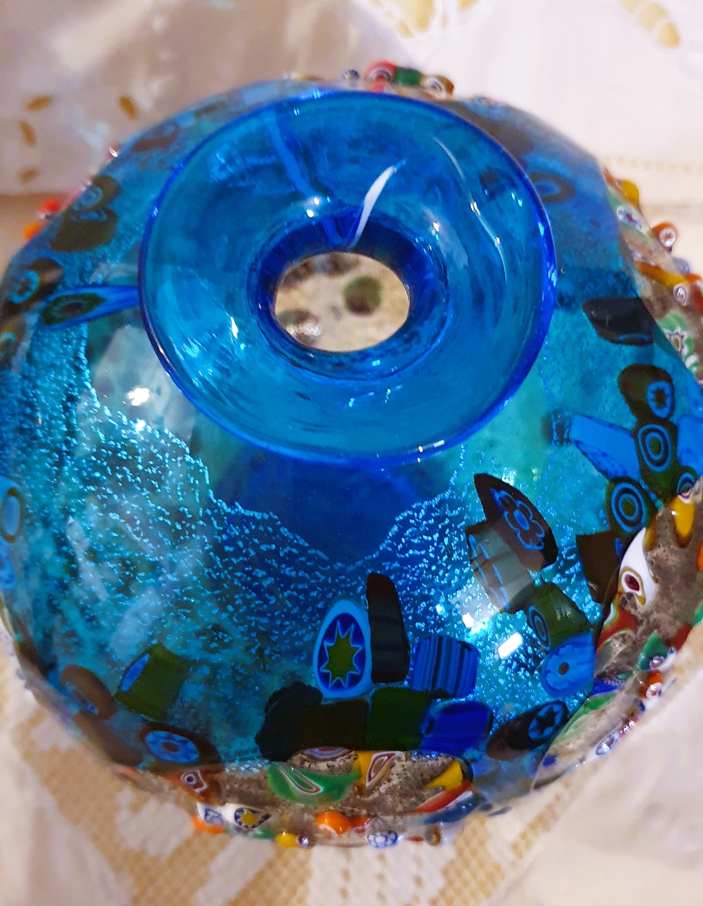 VASO IN VETRO ARTISTICO DI MURANO