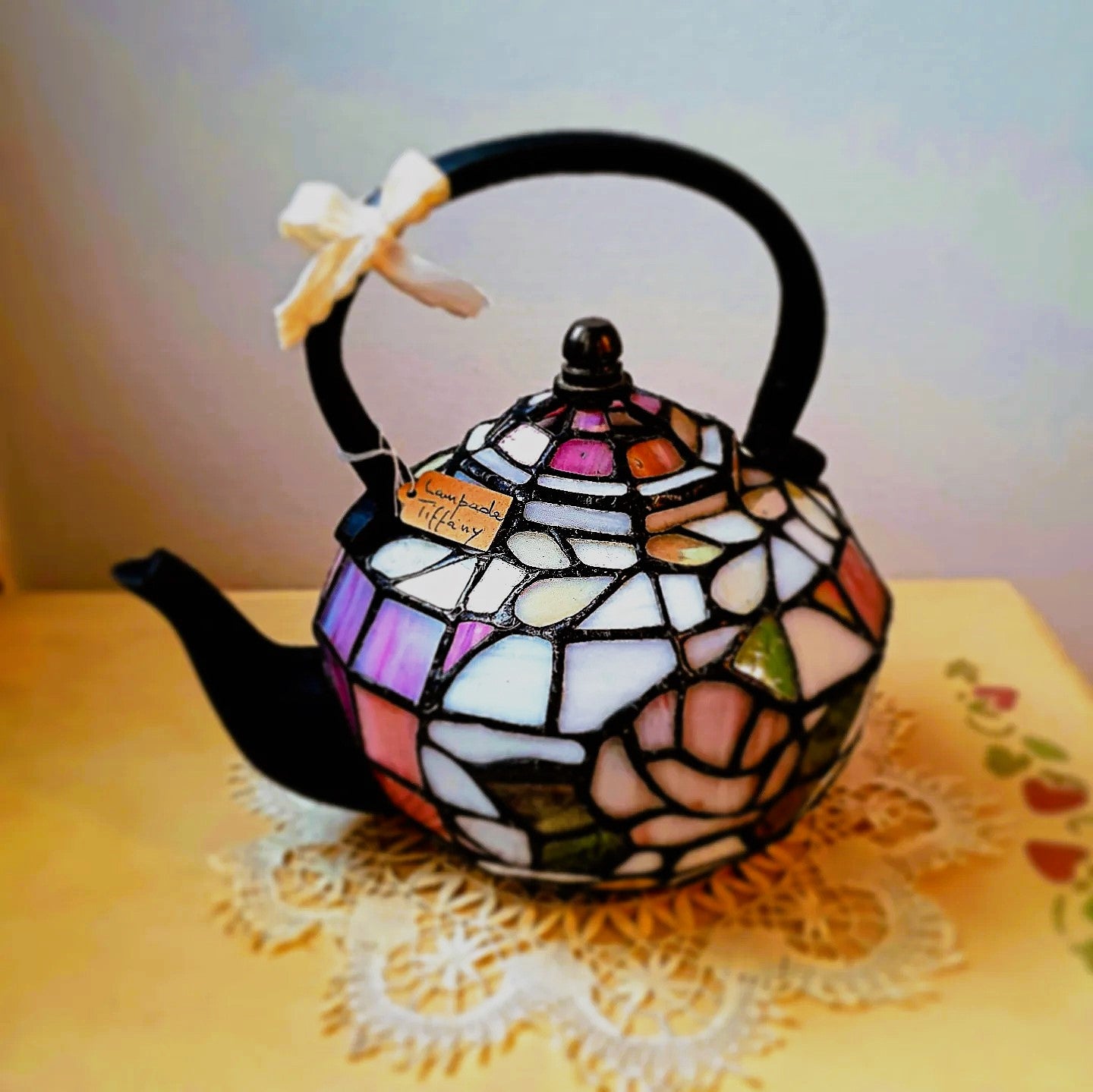 LAMPADA A TEIERA STILE TIFFANY VINTAGE