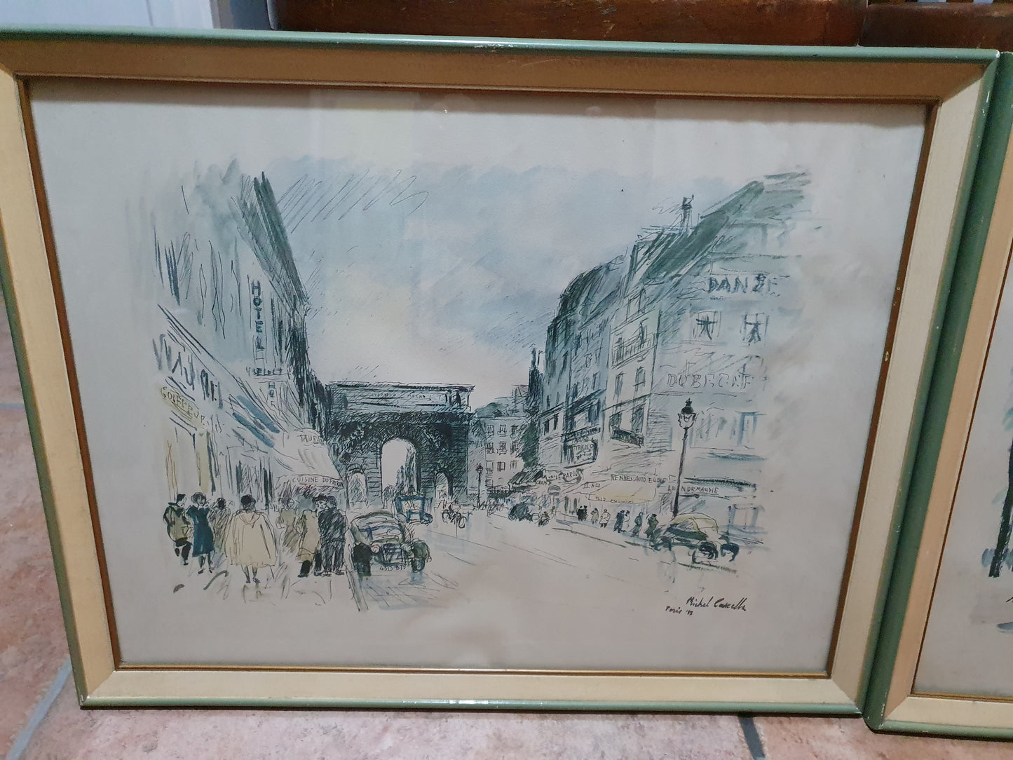 LITOGRAFIA MICHELE CASCELLA PARIGI 1955