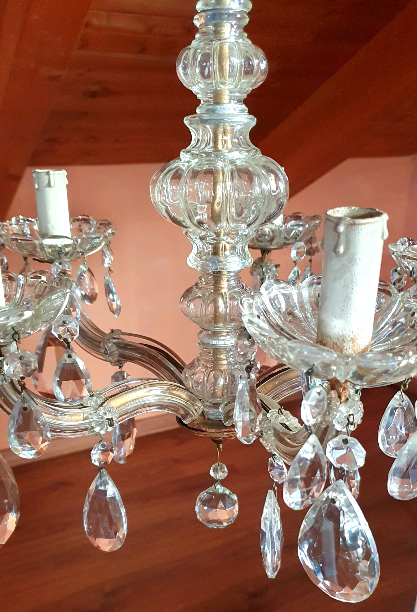 LAMPADARIO A GOCCE VINTAGE ANNI '50 - '60