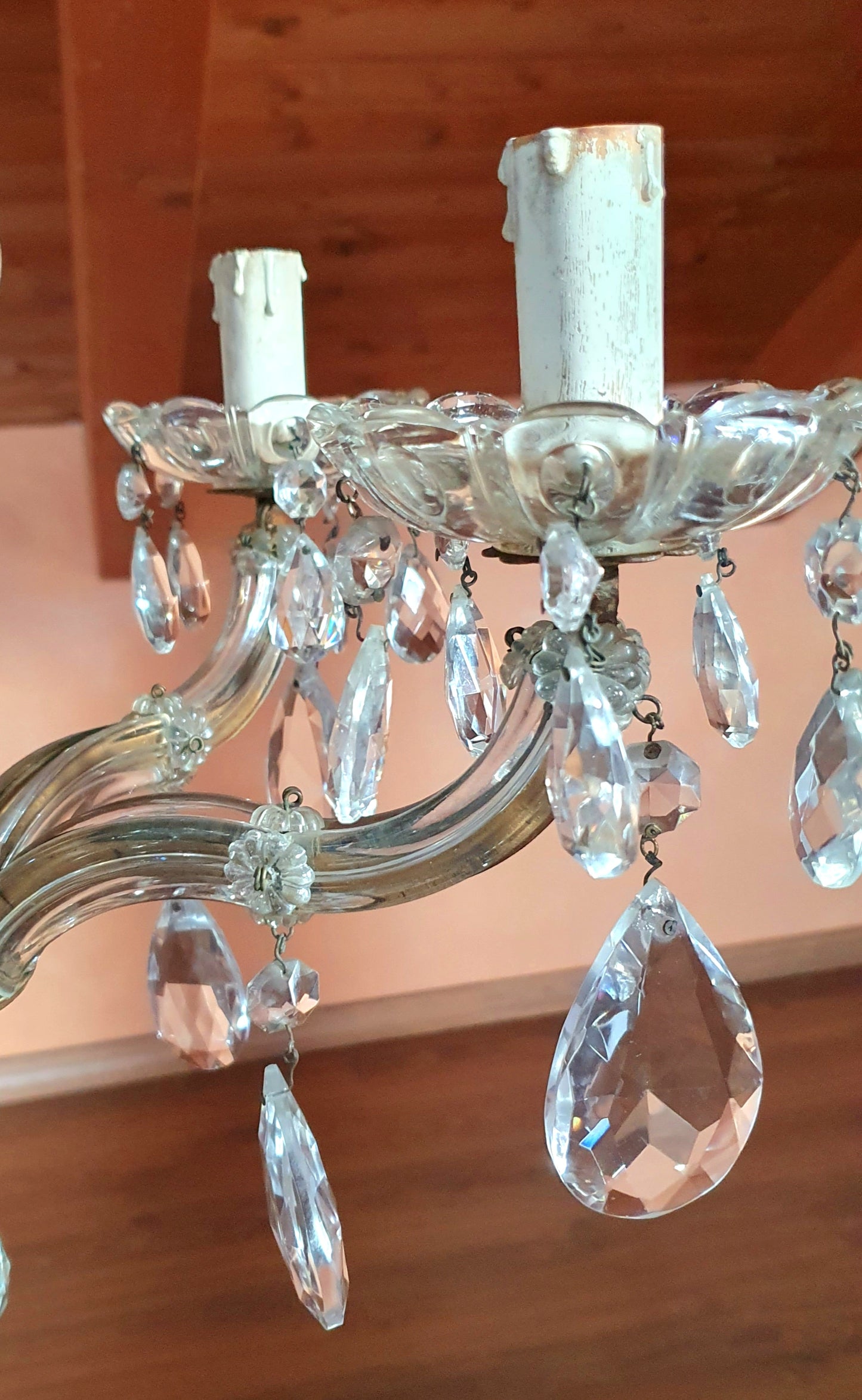 LAMPADARIO A GOCCE VINTAGE ANNI '50 - '60