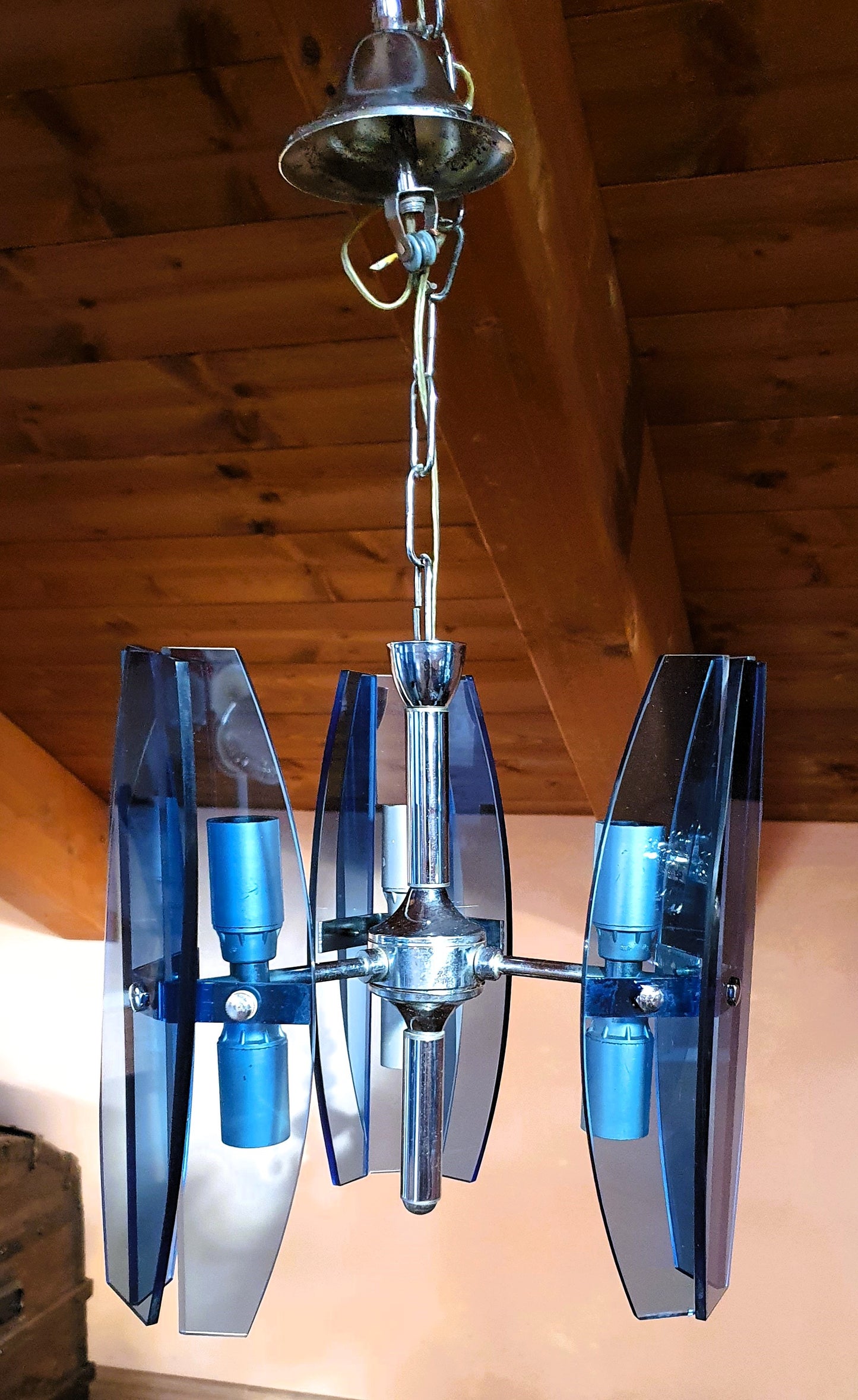 LAMPADA A SOSPENSIONE MODERNARIATO A.LUPI PER VECA ITALIA ANNI '60-'70