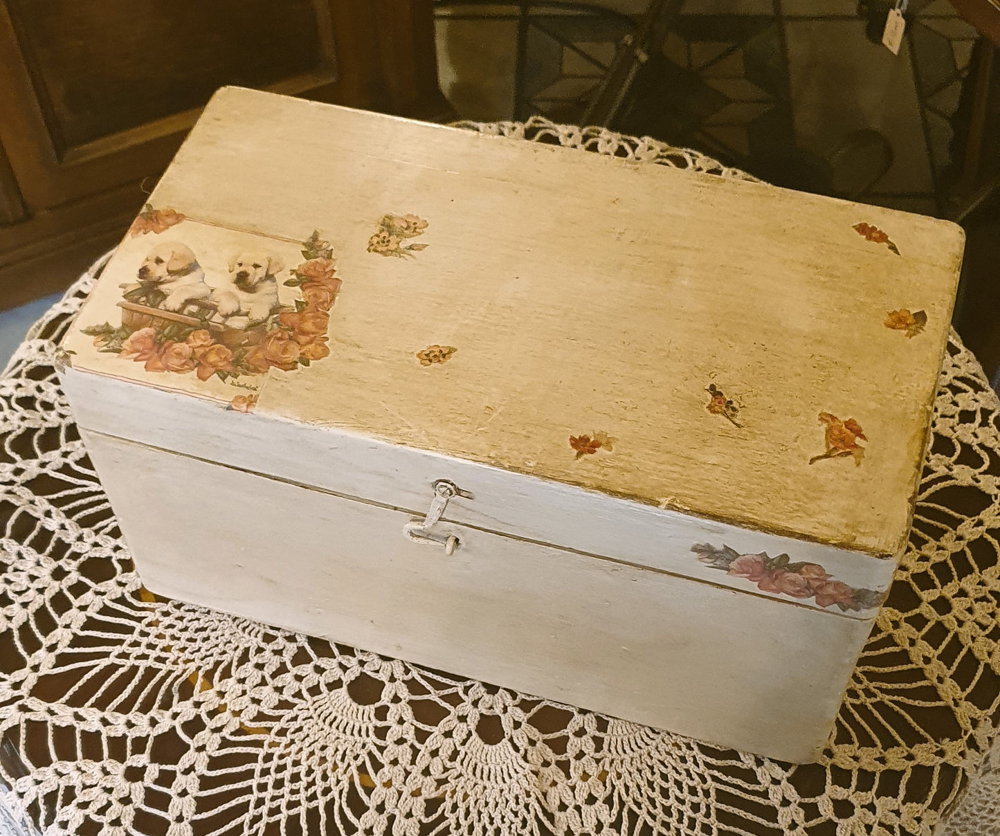 ANTICA SCATOLA DA BARBA DA VIAGGIO INIZIO '900