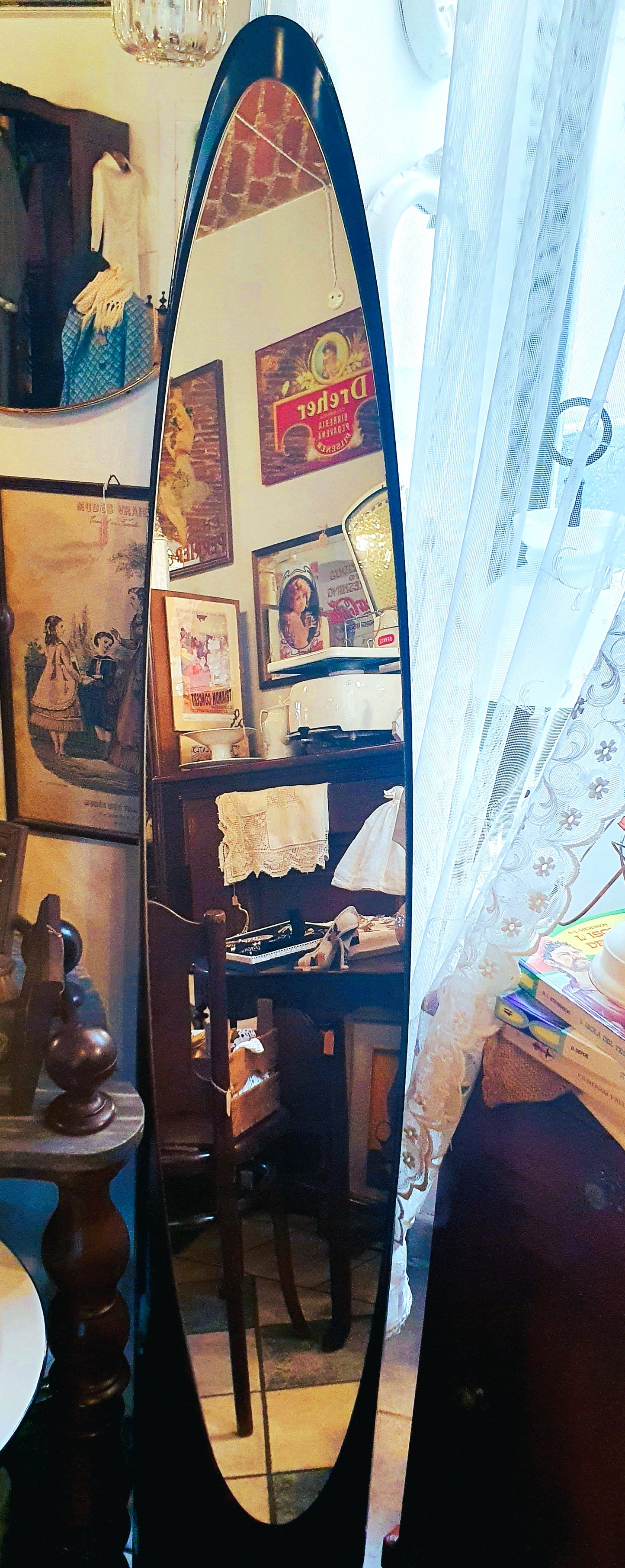 SPECCHIO "UNGHIA" LIPSTICK, DESIGN RODOLFO BONETTO ANNI '70