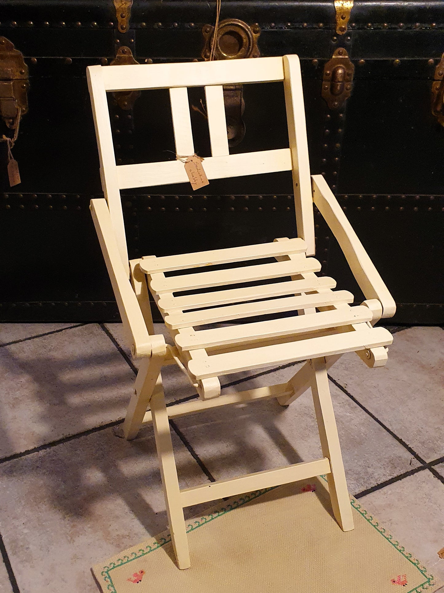 SEDIOLINA PIEGHEVOLE VINTAGE ANNI '30