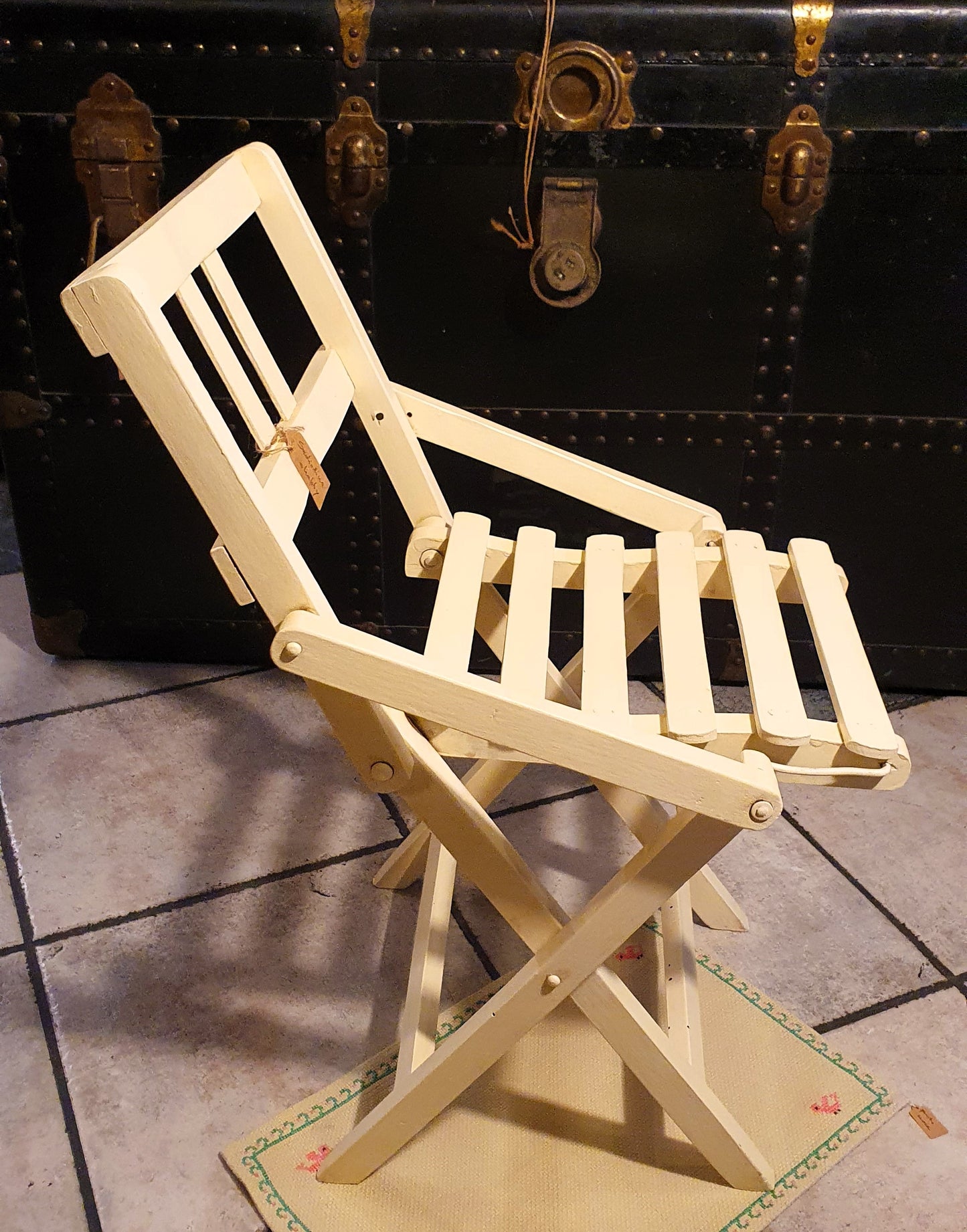 SEDIOLINA PIEGHEVOLE VINTAGE ANNI '30