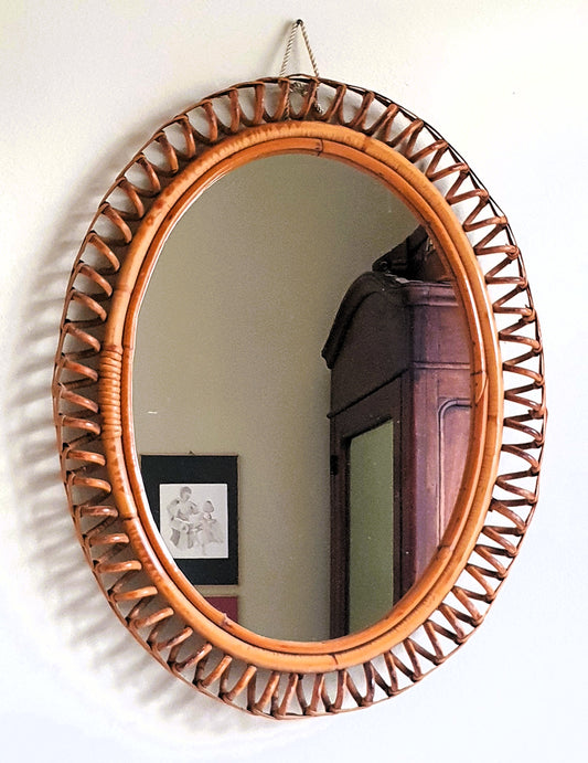 SPECCHIO OVALE F. ALBINI MID-CENTURY ANNI '60