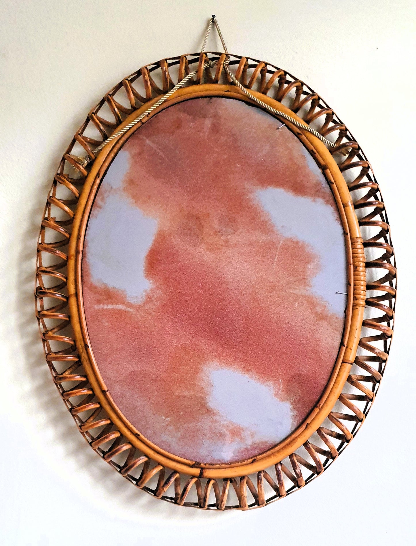 SPECCHIO OVALE F. ALBINI MID-CENTURY ANNI '60