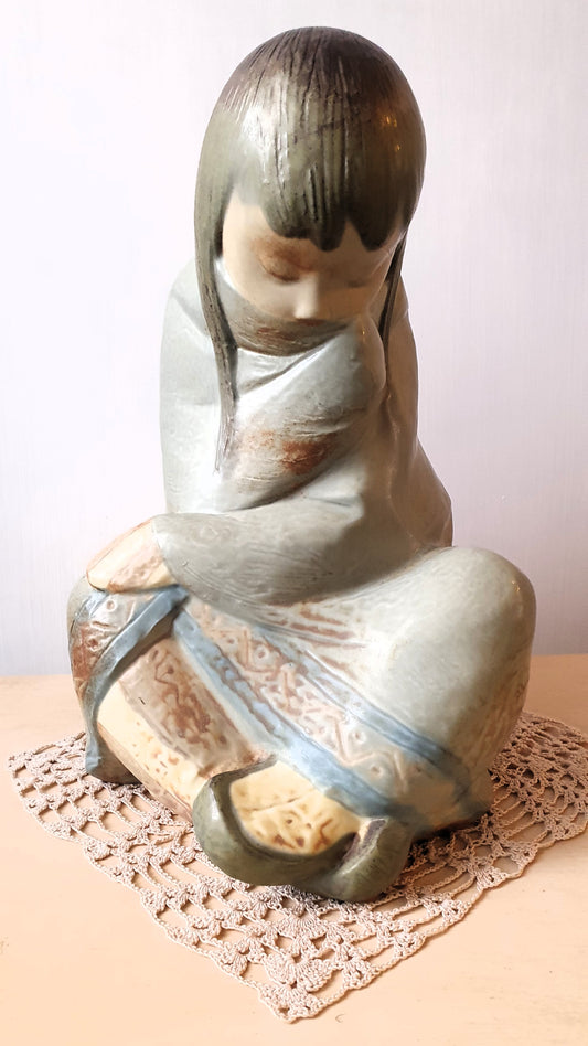 LLADRÓ RAGAZZA ESCHIMESE VINTAGE IN GRES