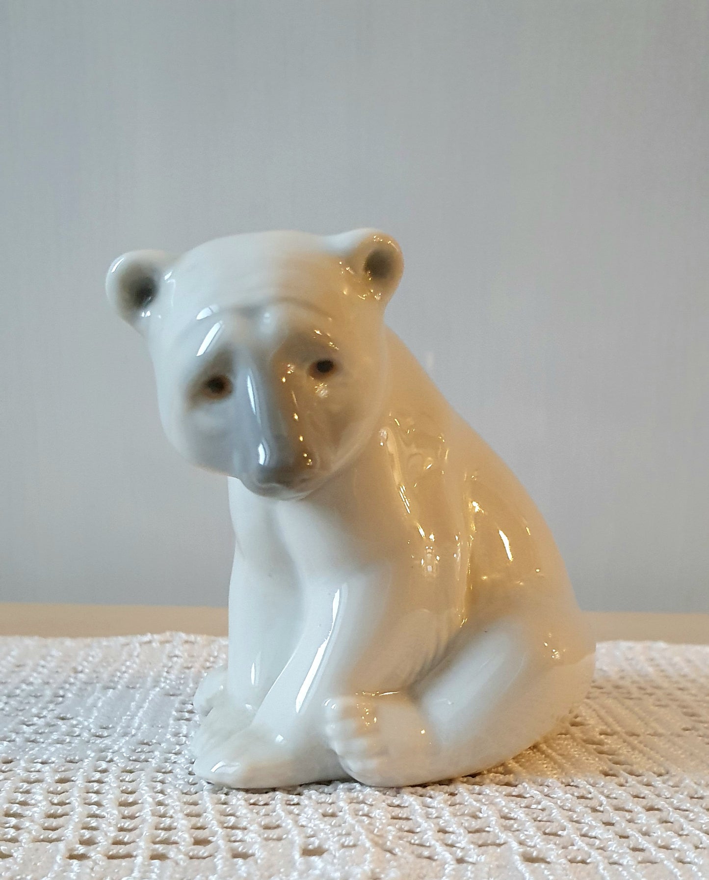LLADRÓ ORSO POLARE VINTAGE  IN PORCELLANA