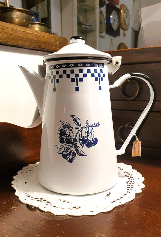 CAFFETTIERA VINTAGE IN LATTA SMALTATA