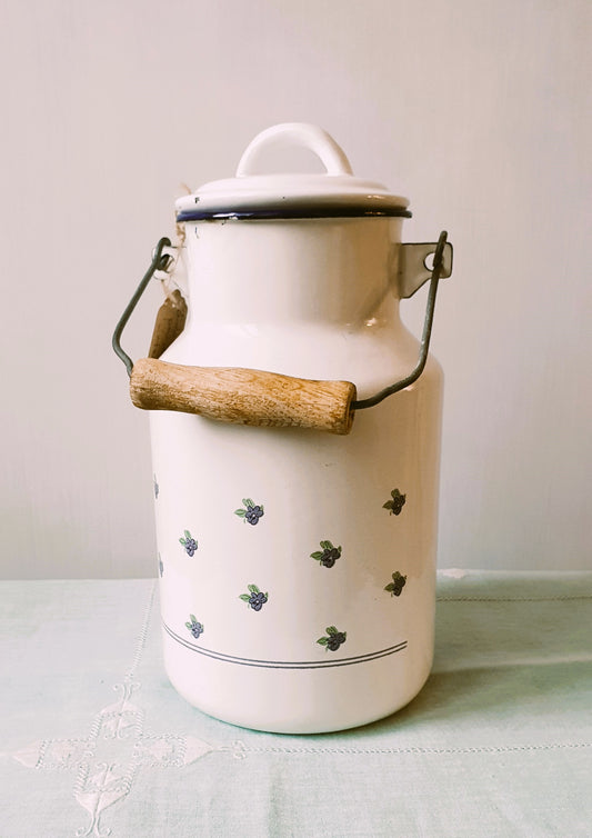 BIDONCINO VINTAGE IN LATTA SMALTATA