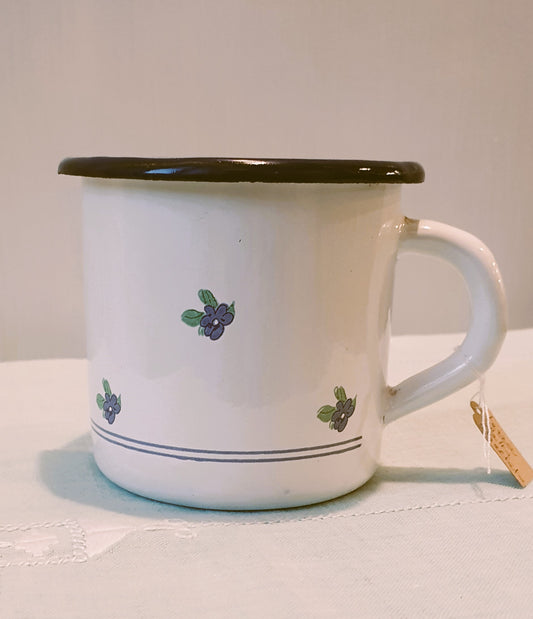 TAZZA VINTAGE IN LATTA SMALTATA