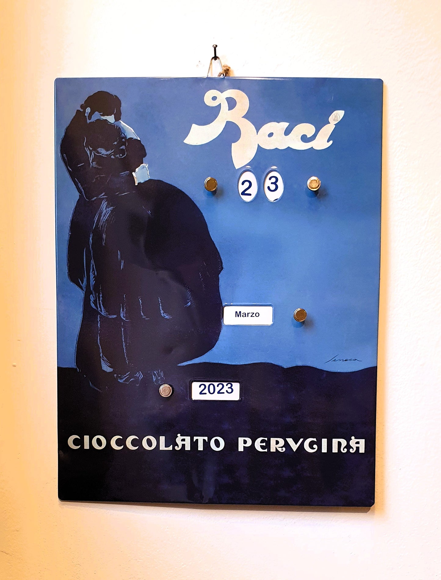 BACI PERUGINA CALENDARIO PERPETUO IN LATTA