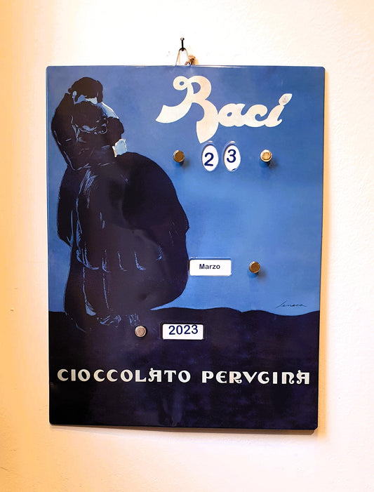 BACI PERUGINA CALENDARIO PERPETUO IN LATTA