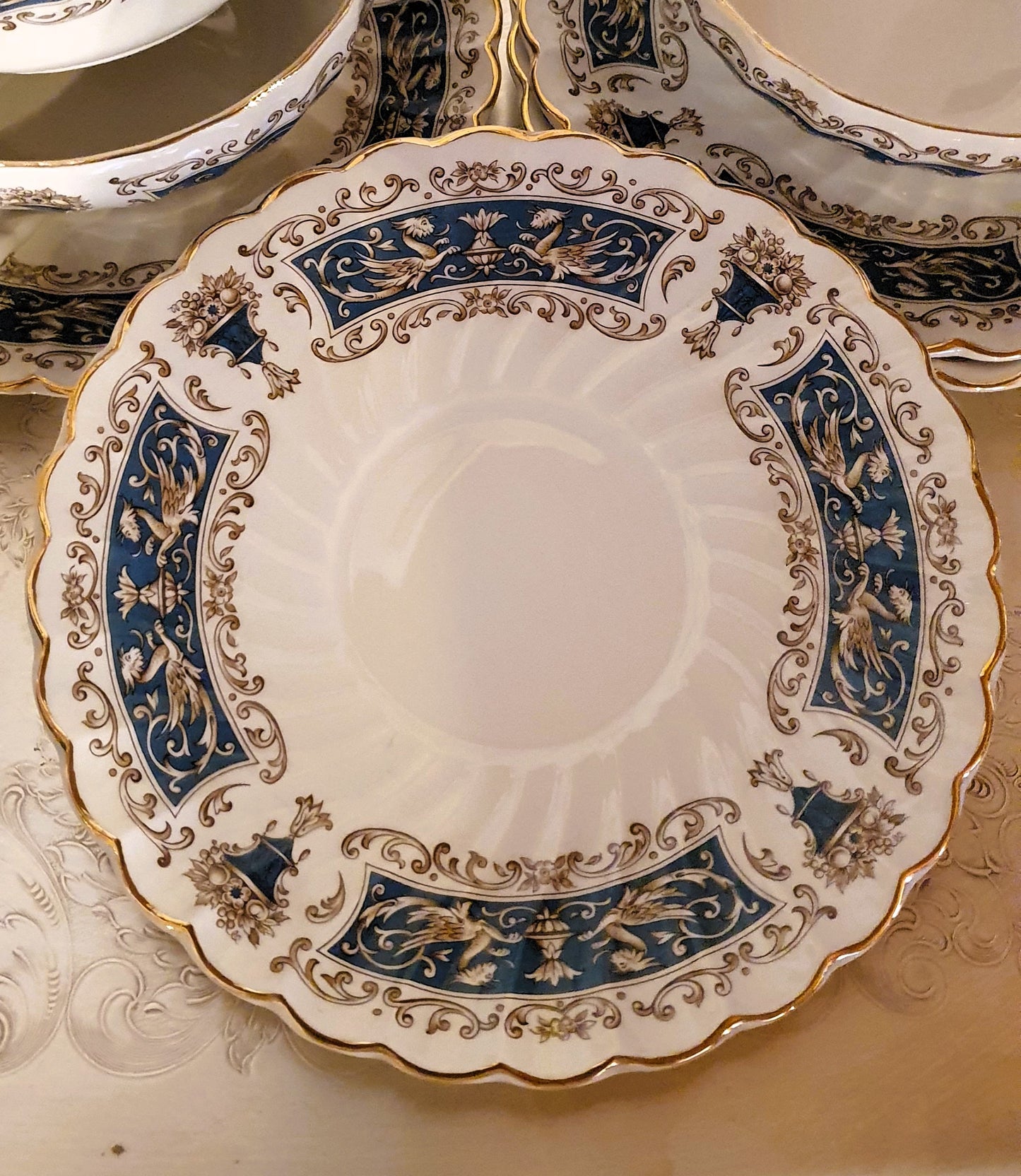 MYOTT STAFFORDSHIRE SET 4 TAZZE  CONSOMMÈ VINTAGE