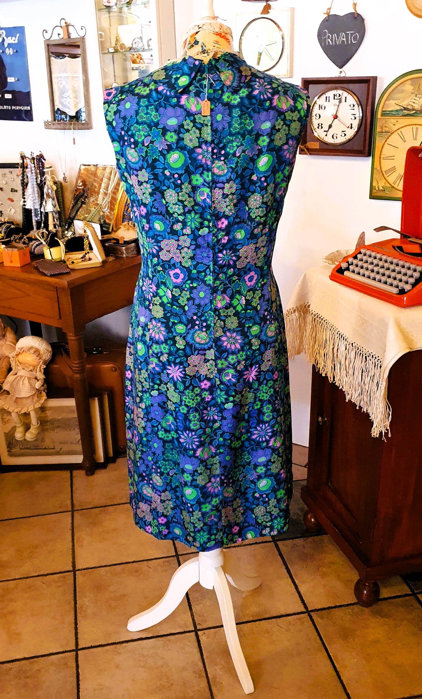 ABITO IN SETA ESTIVO VINTAGE DA DONNA