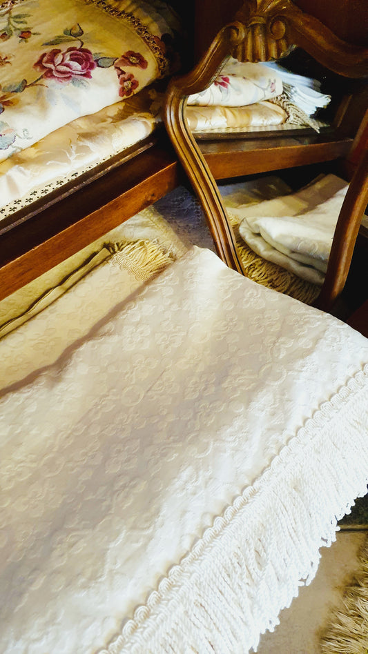 COPRILETTO VINTAGE IN PIQUET DI COTONE