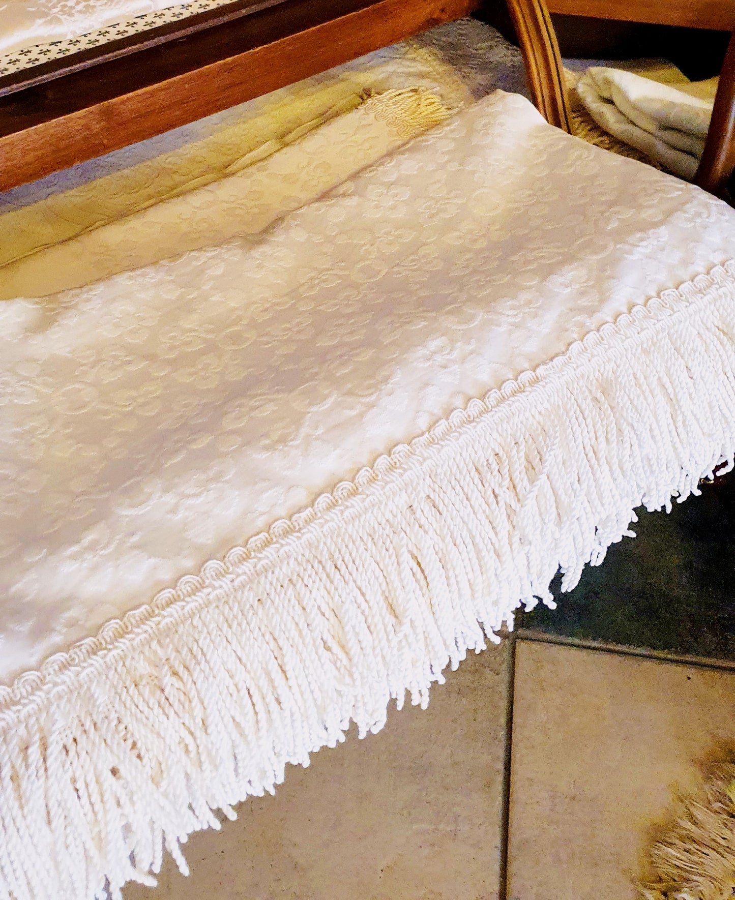 COPRILETTO VINTAGE IN PIQUET DI COTONE