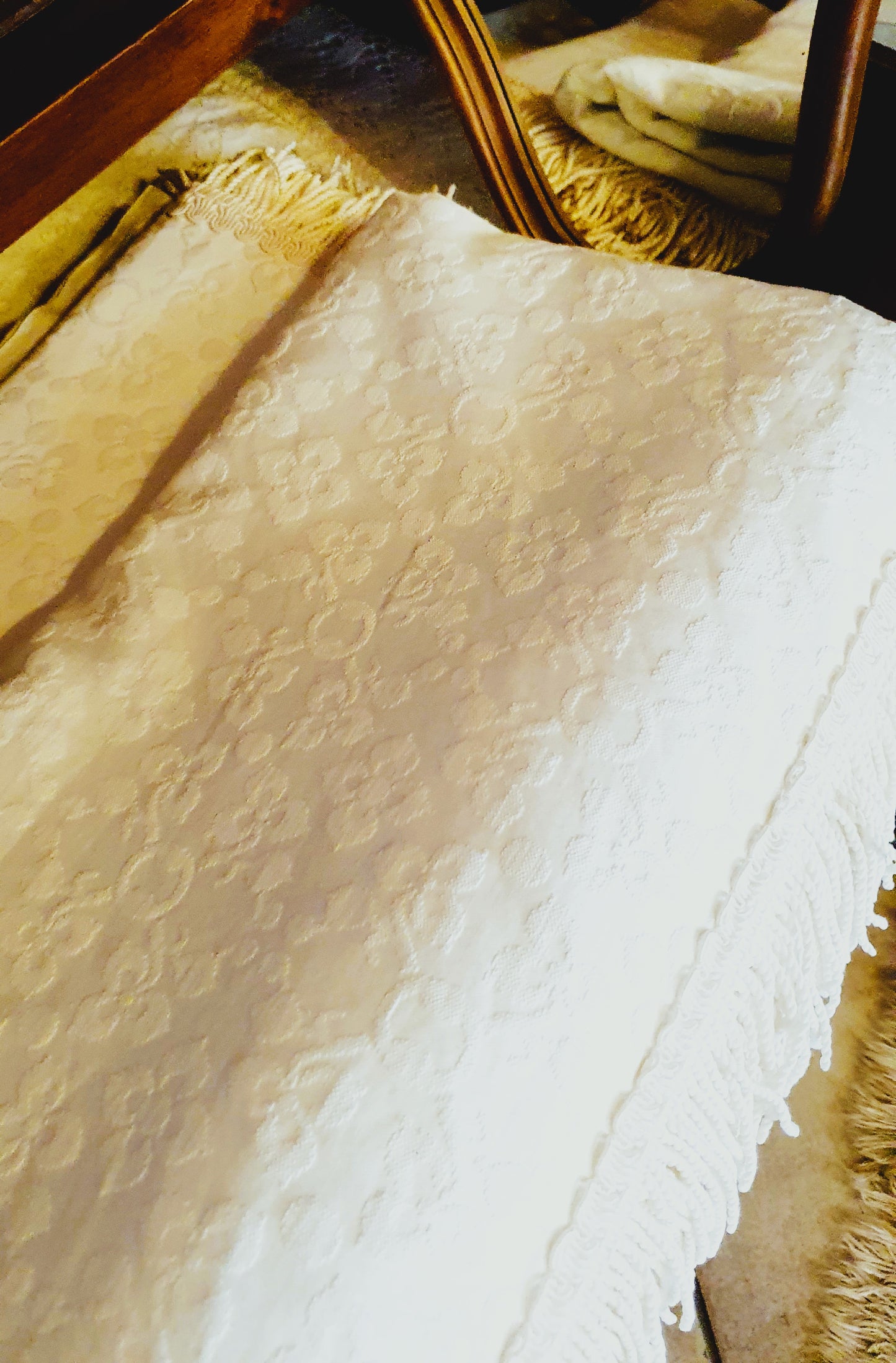 COPRILETTO VINTAGE IN PIQUET DI COTONE