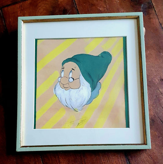 QUADRETTO VINTAGE DIPINTO A MANO: DOTTO