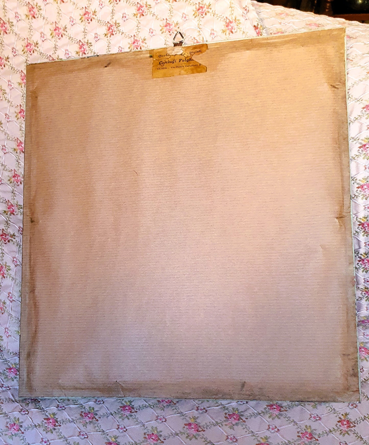 QUADRETTO VINTAGE DIPINTO A MANO: DOTTO