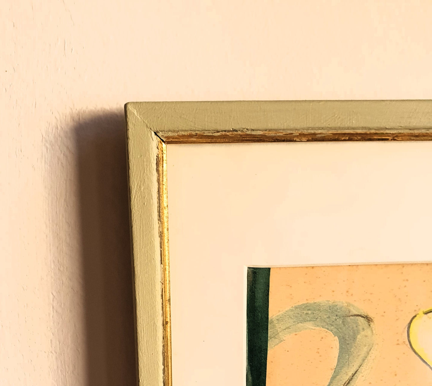 QUADRETTO VINTAGE DIPINTO A MANO: CUCCIOLO