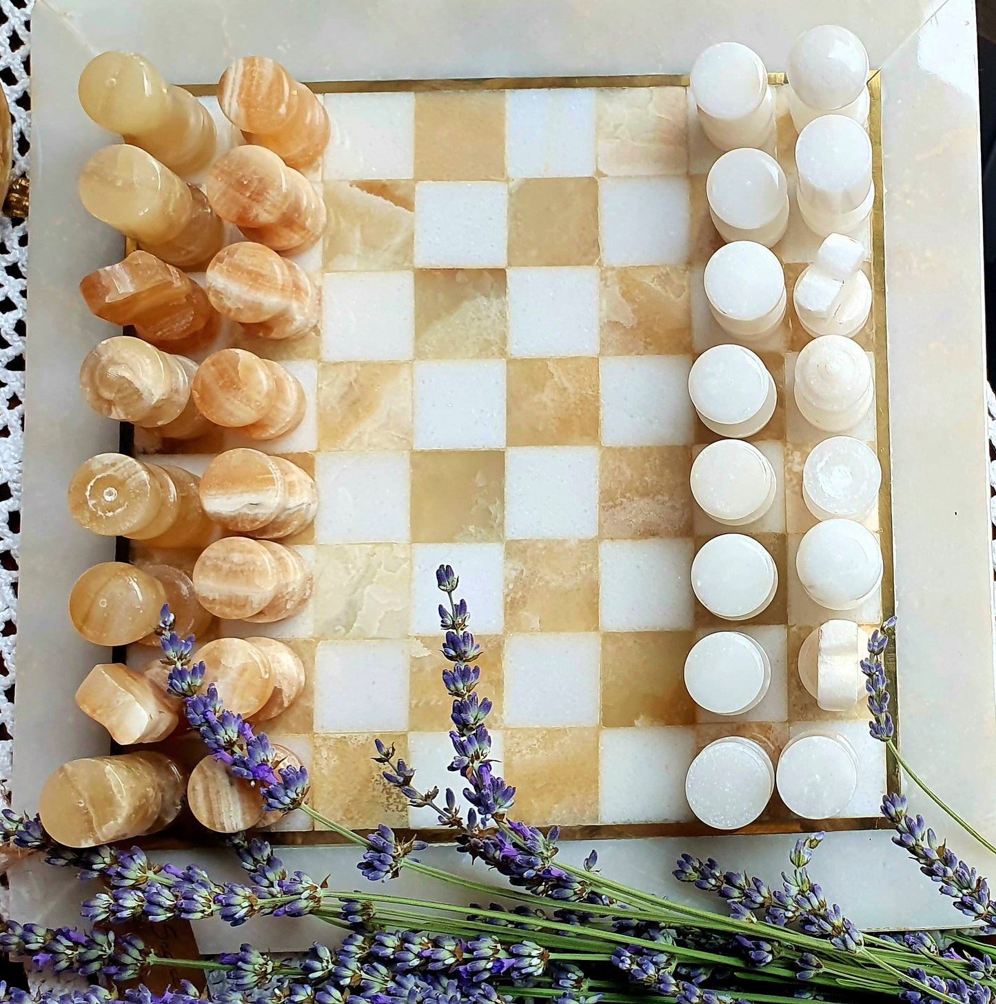 SCACCHIERA VINTAGE IN MARMO