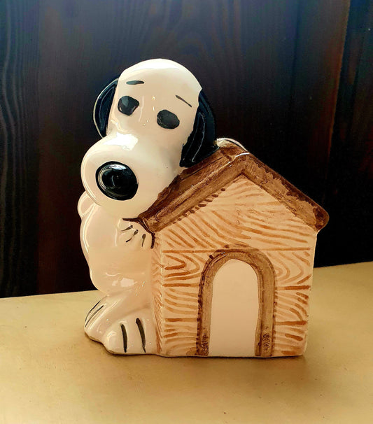 SNOOPY SALVADANAIO VINTAGE IN CERAMICA