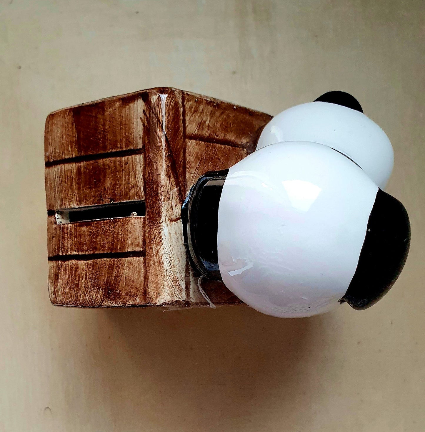 SNOOPY SALVADANAIO VINTAGE IN CERAMICA