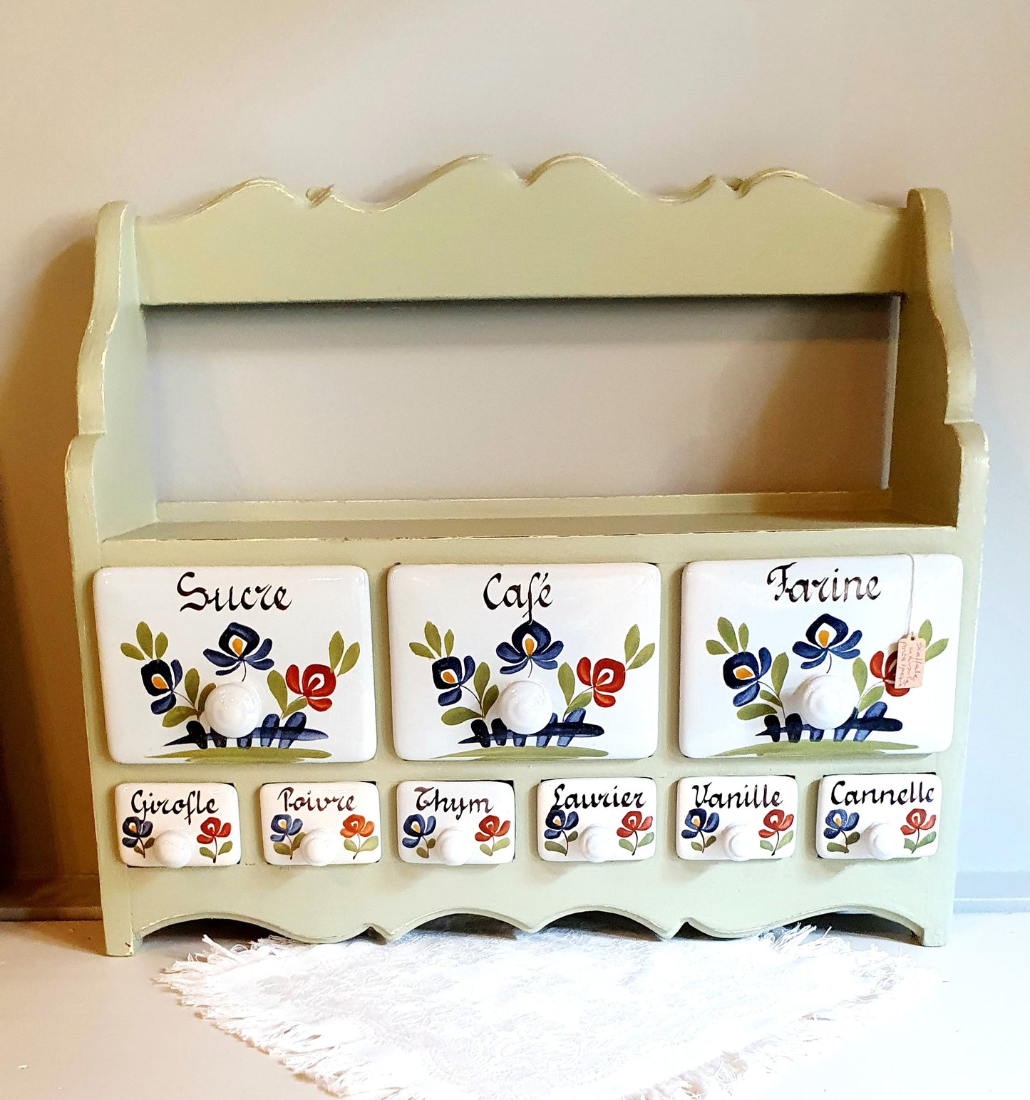 MENSOLA  PORTASPEZIE SCAFFALE SHABBY