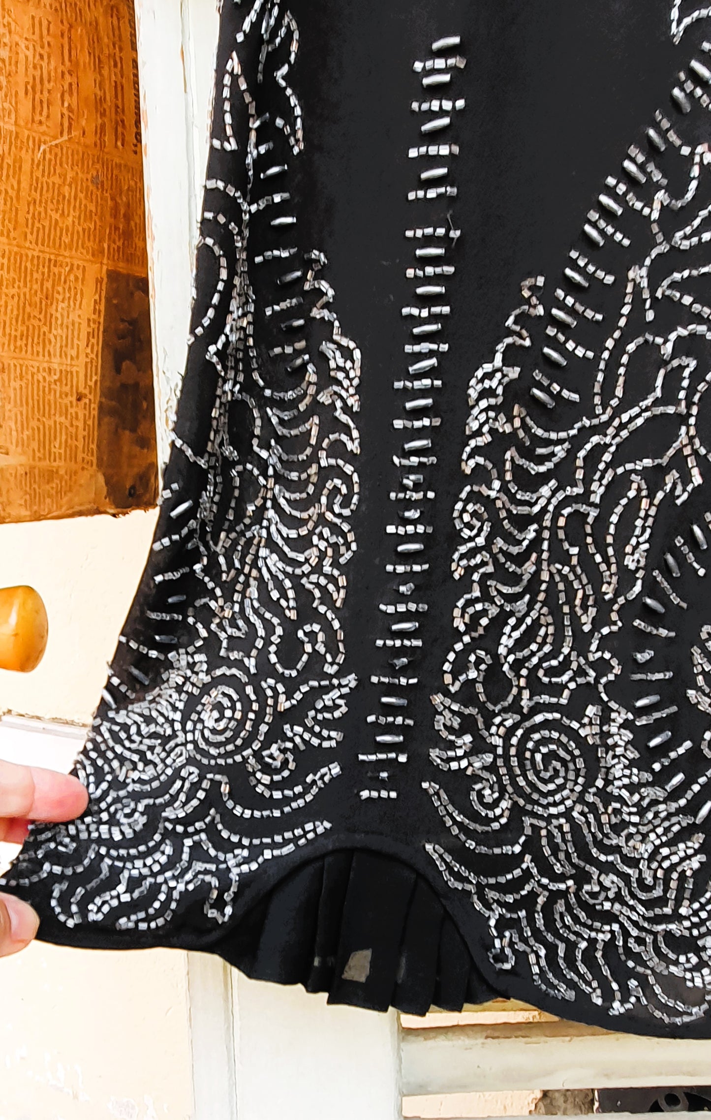 VESTITO NERO VINTAGE DA DONNA