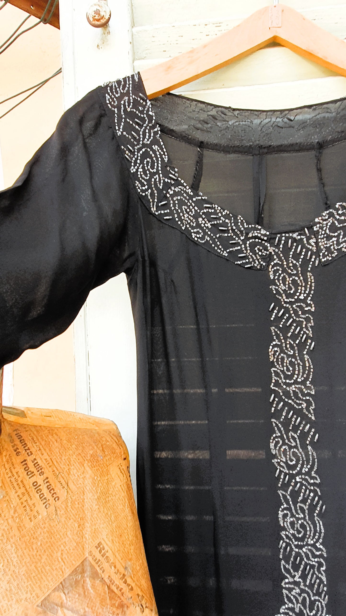 VESTITO NERO VINTAGE DA DONNA