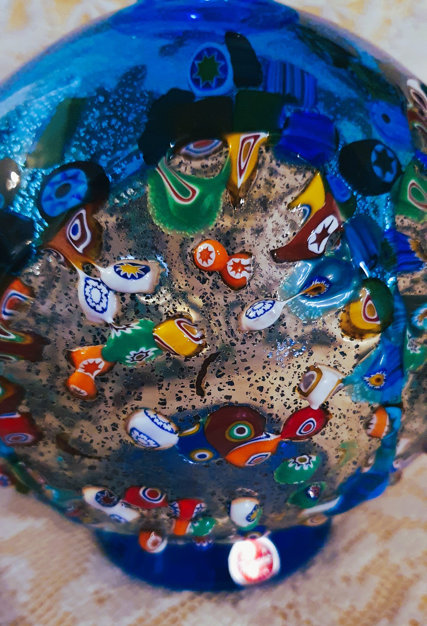 VASO IN VETRO ARTISTICO DI MURANO