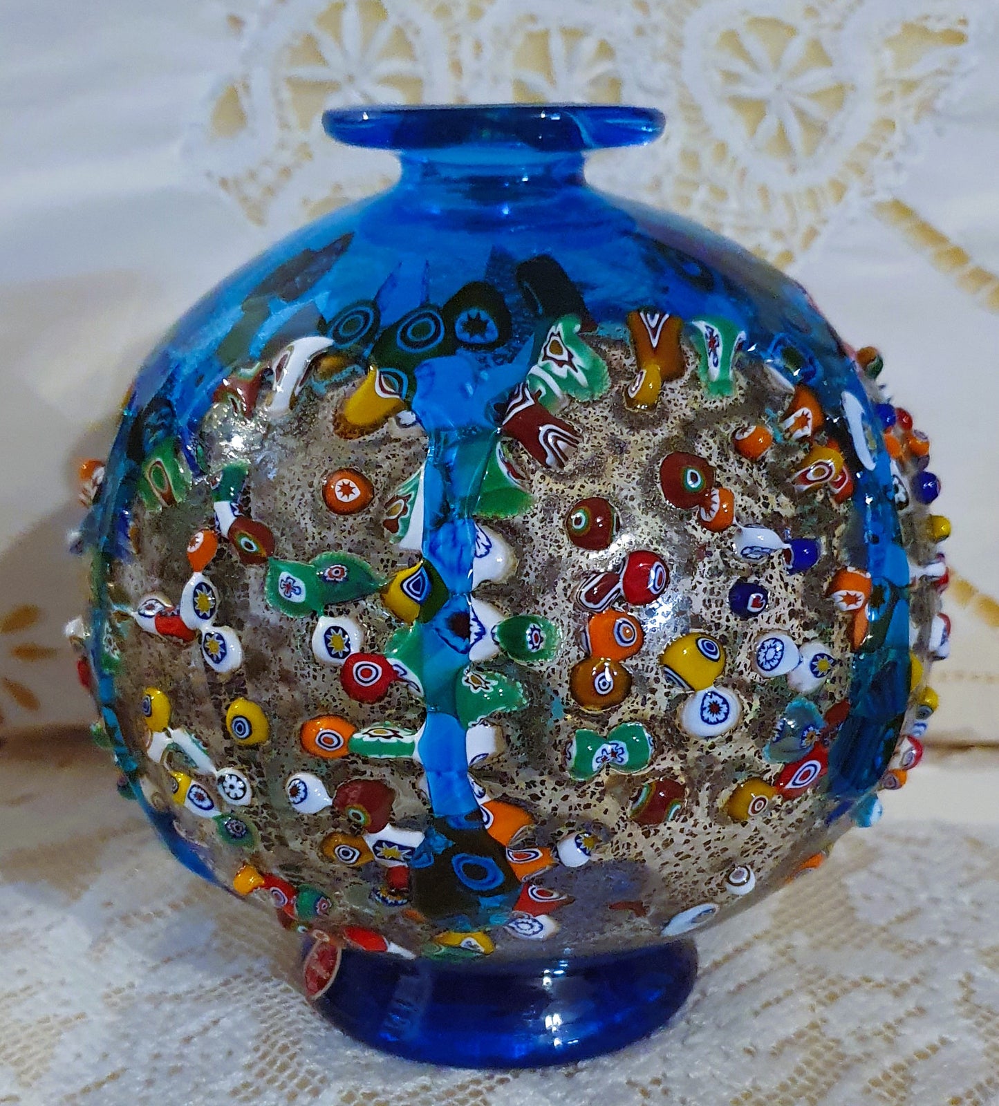 VASO IN VETRO ARTISTICO DI MURANO