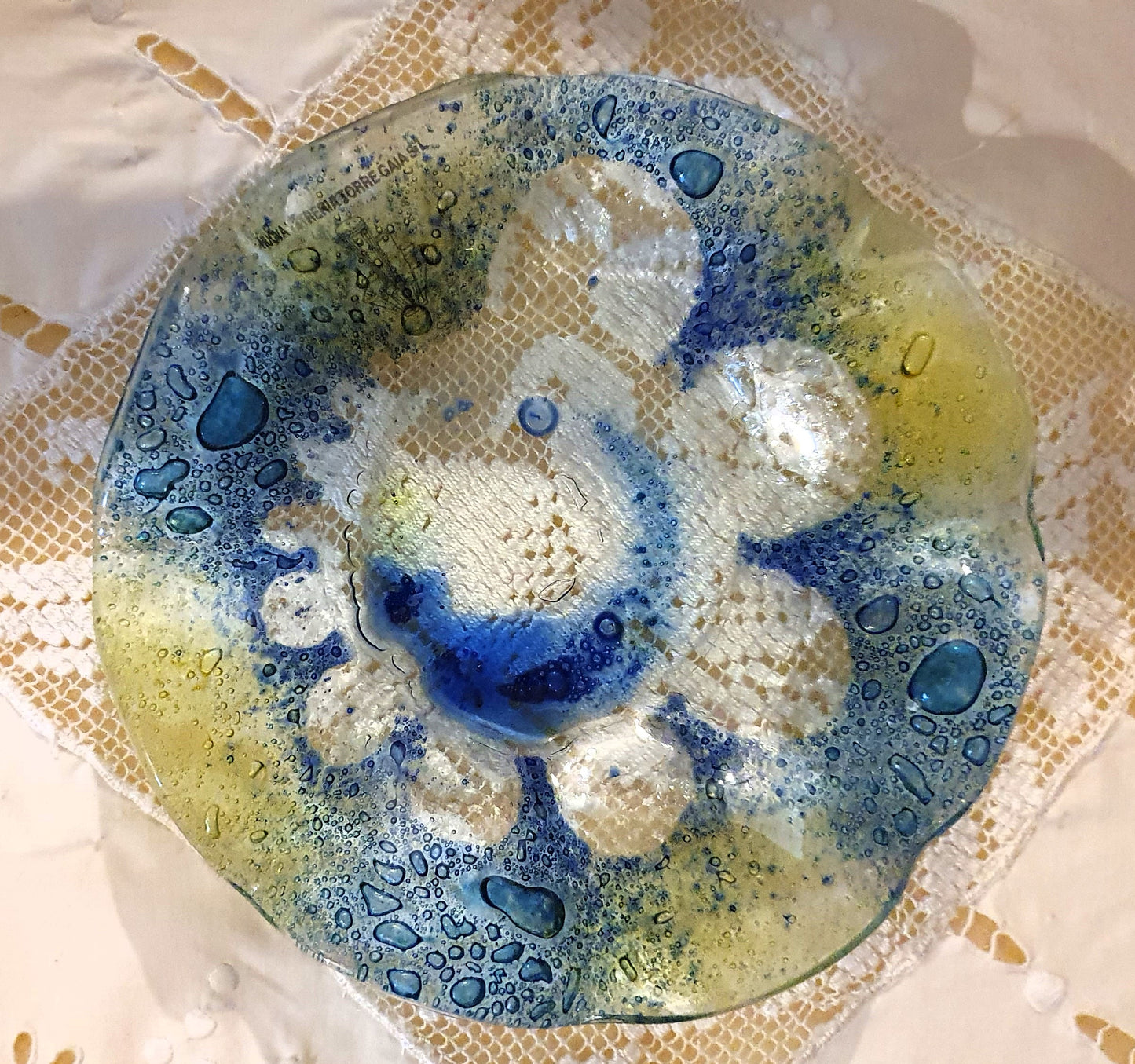 PIATTO ROTONDO ARTE VENEZIANA