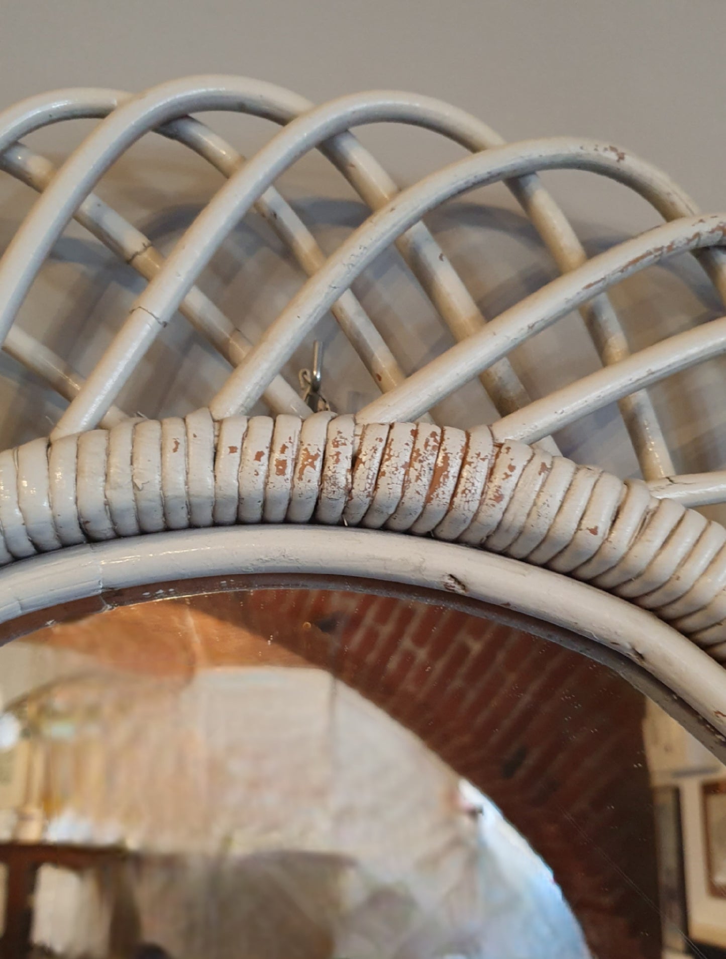 SPECCHIO OVALE ITALIA MODERNARIATO ANNI '60