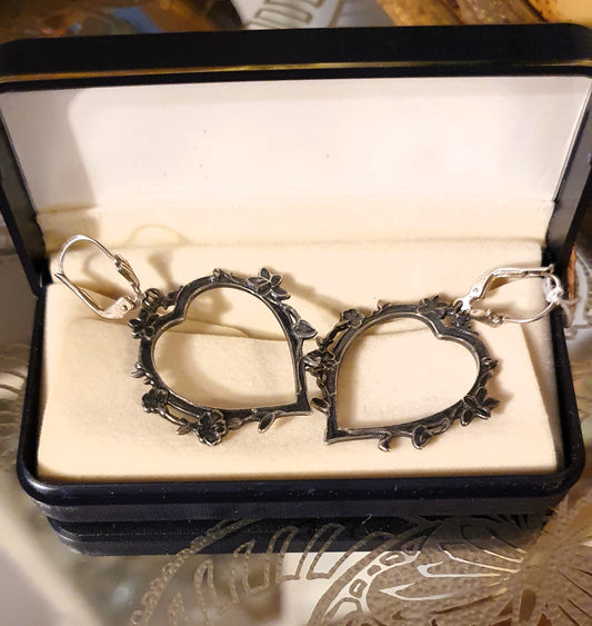 ORECCHINI ART NOUVEAU IN ARGENTO