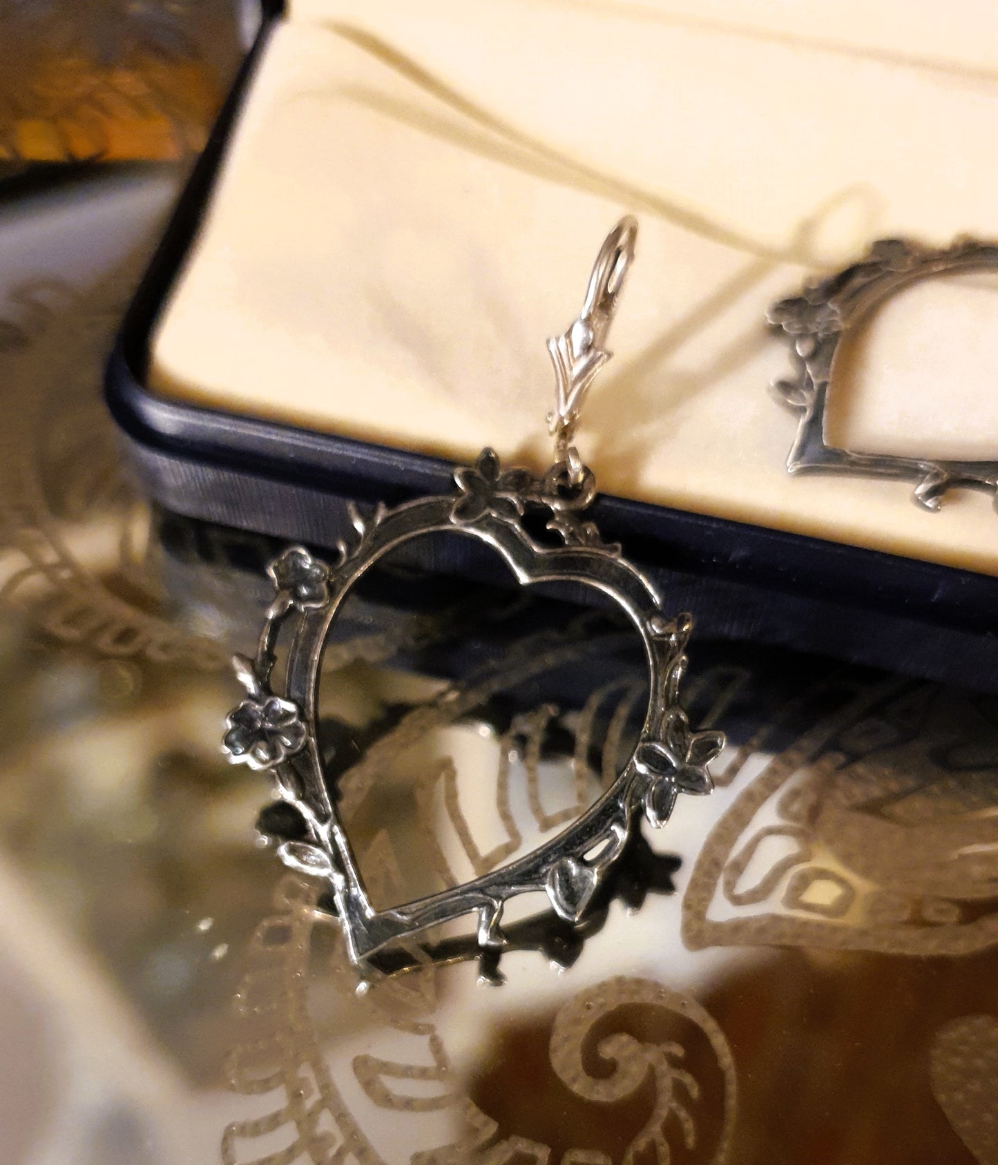 ORECCHINI ART NOUVEAU IN ARGENTO