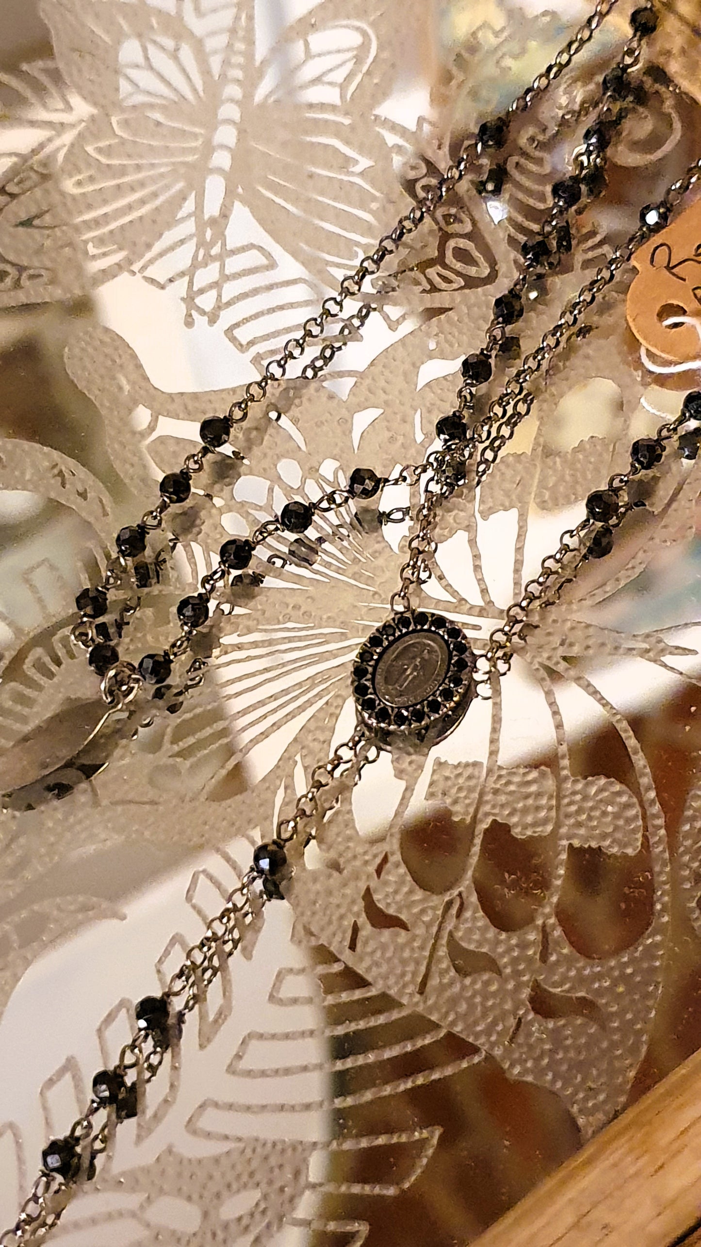 COLLANA ROSARIO VINTAGE IN ARGENTO