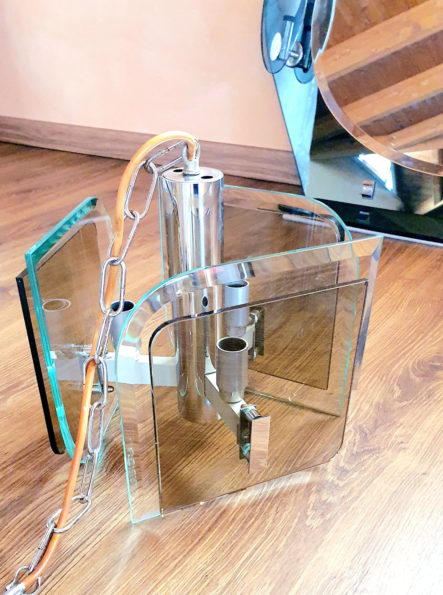 LAMPADA A SOSPENSIONE MODERNARIATO ITALIA  ANNI '60-'70