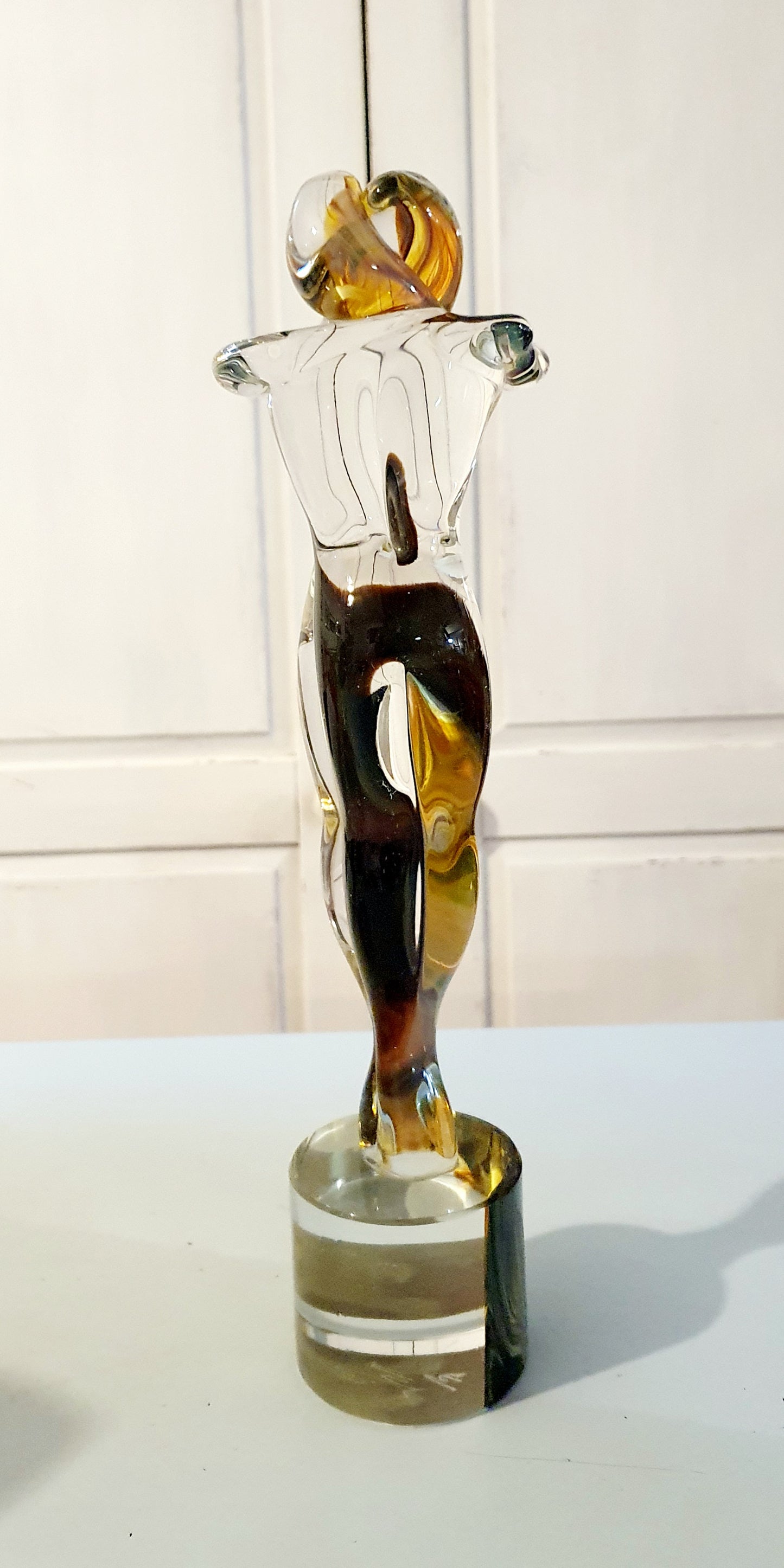 SCULTURA IN VETRO DI MURANO INTITOLATA "AMANTI"