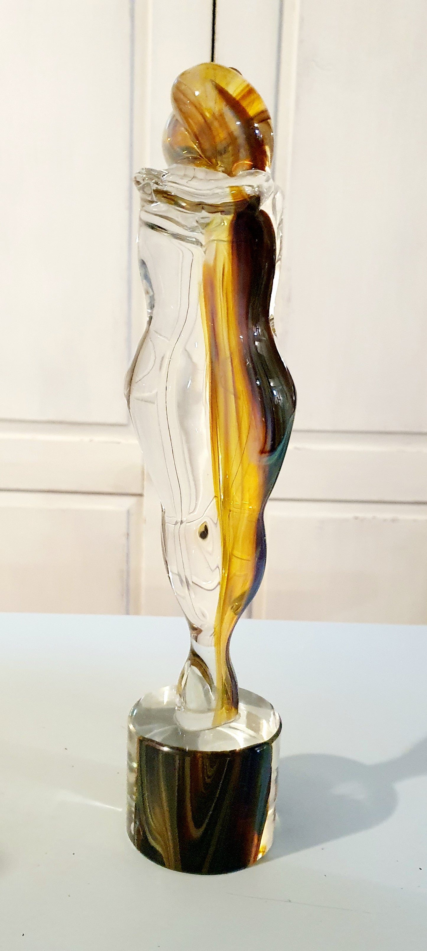 SCULTURA IN VETRO DI MURANO INTITOLATA "AMANTI"