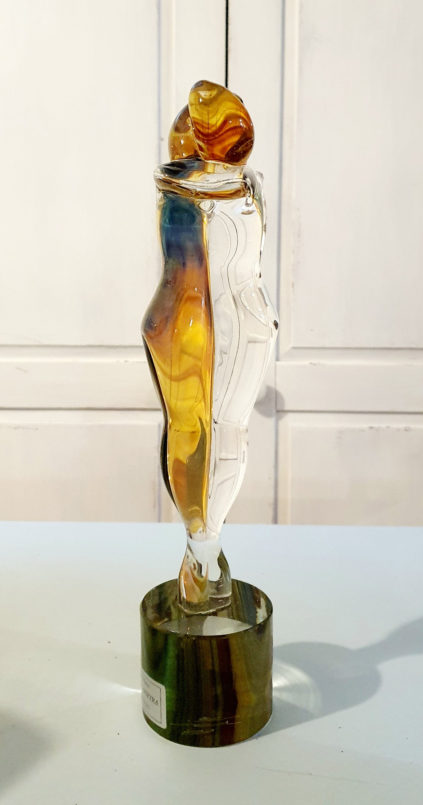 SCULTURA IN VETRO DI MURANO INTITOLATA "AMANTI"