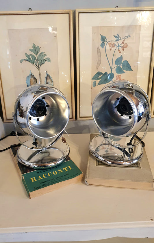 COPPIA DI LAMPADE STILE SPACE AGE ANNI '70