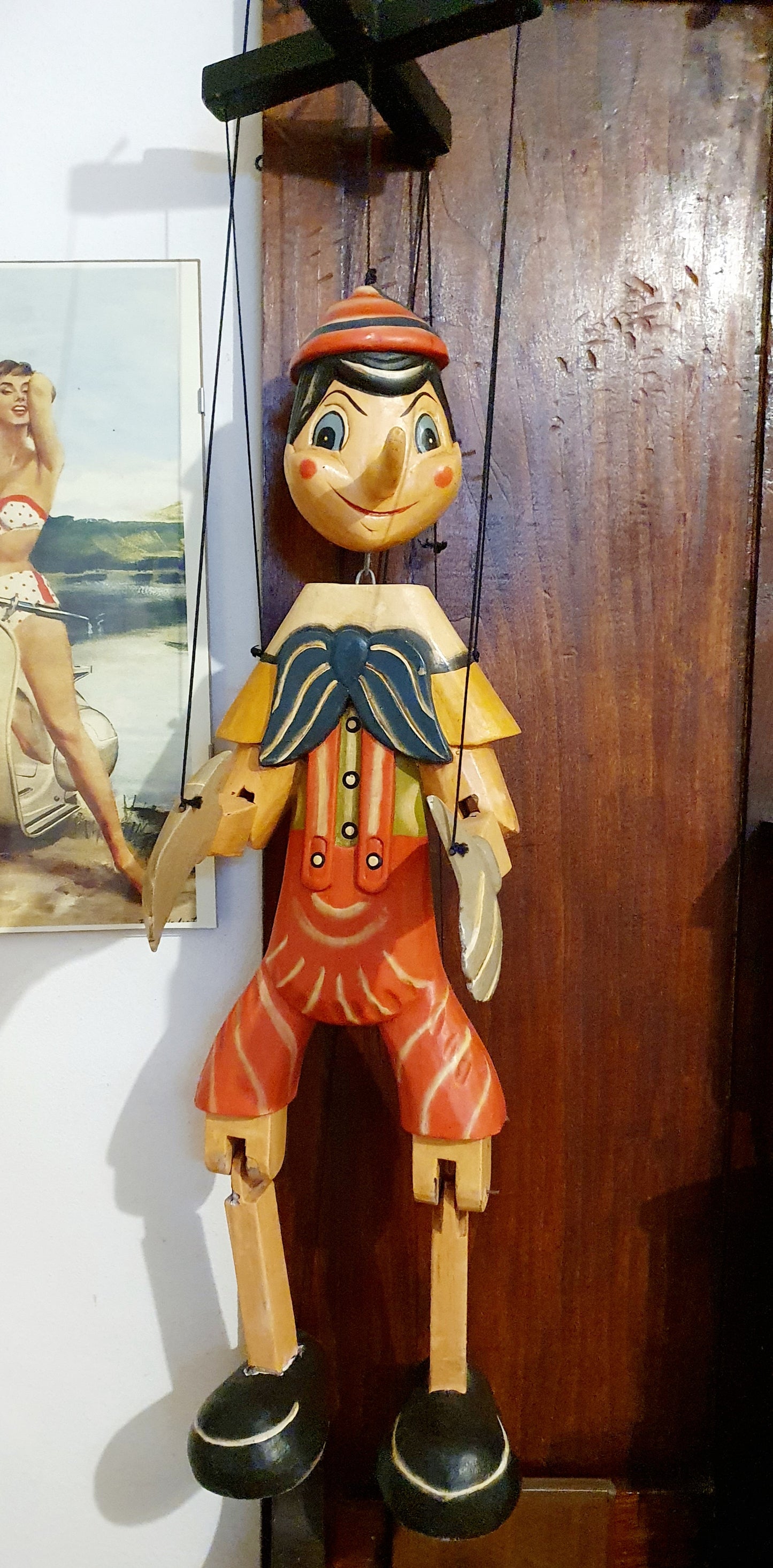 PINOCCHIO MARIONETTA IN LEGNO VINTAGE