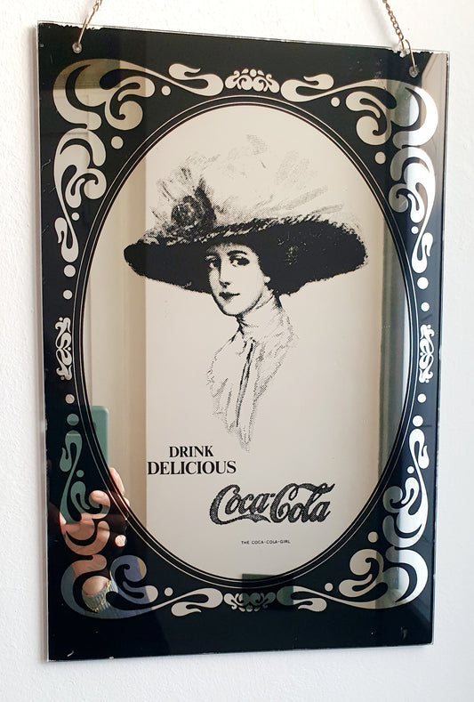 SPECCHIO PUBBLICITARIO VINTAGE COCA-COLA