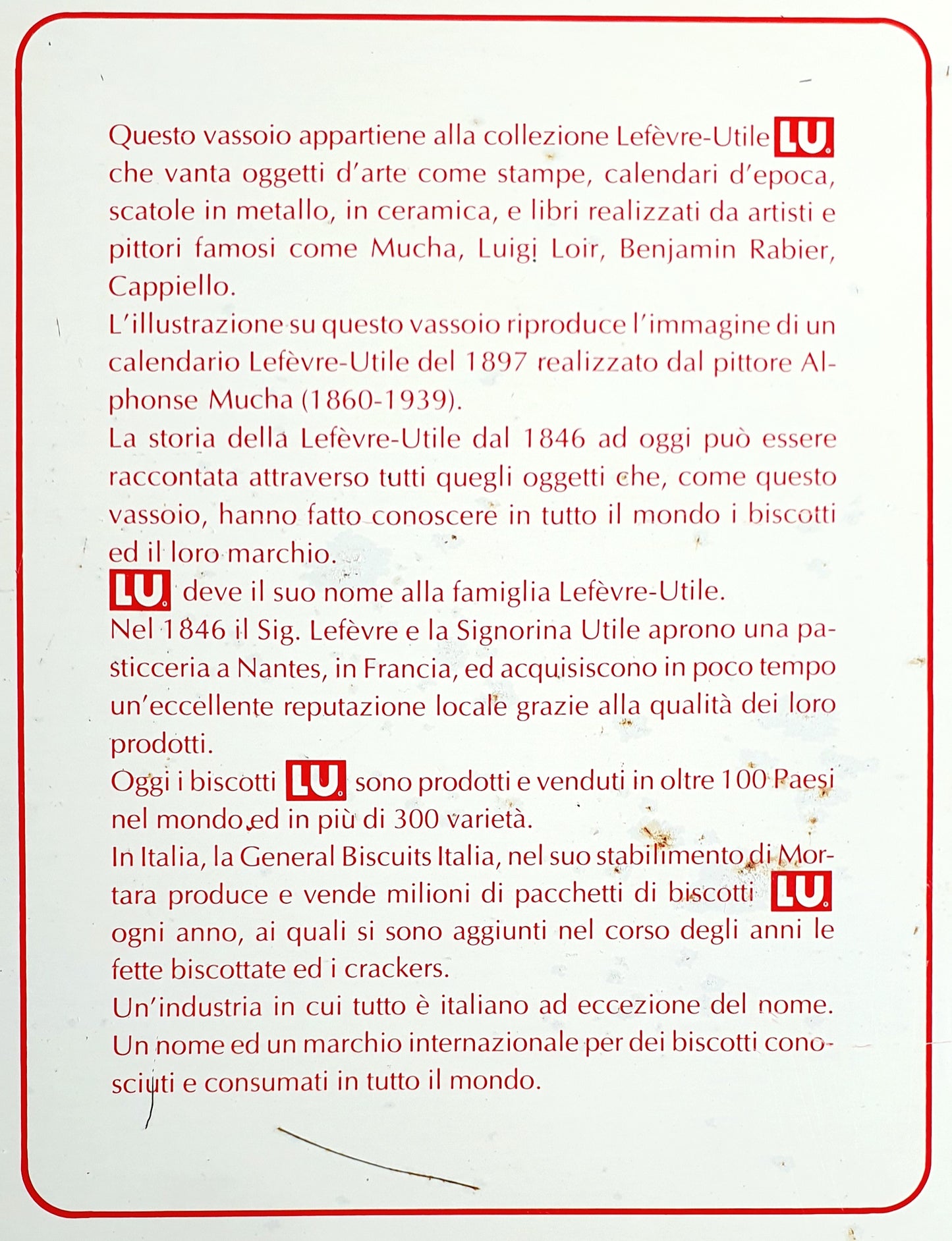 VASSOIO VINTAGE PUBBLICITARIO IN LATTA SMALTATA