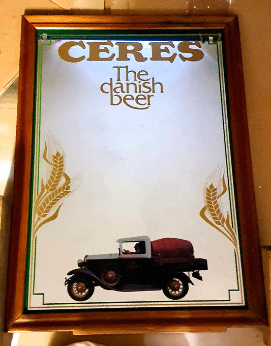 CERES BEER QUADRO A SPECCHIO PUBBLICITARIO VINTAGE